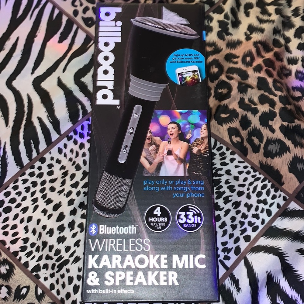 Brand New Wireless Karaoke Mic & Speaker